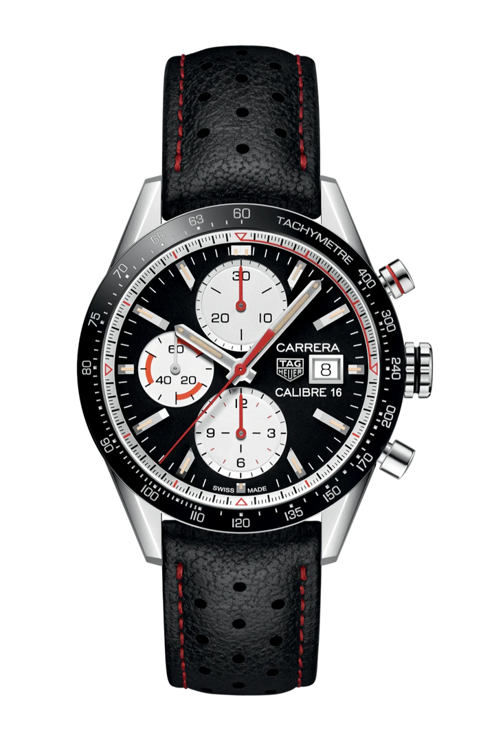 PRE-OWNED TAG HEUER CARRERA 16 CHRONOGRAPH CV201AP.FC6429
