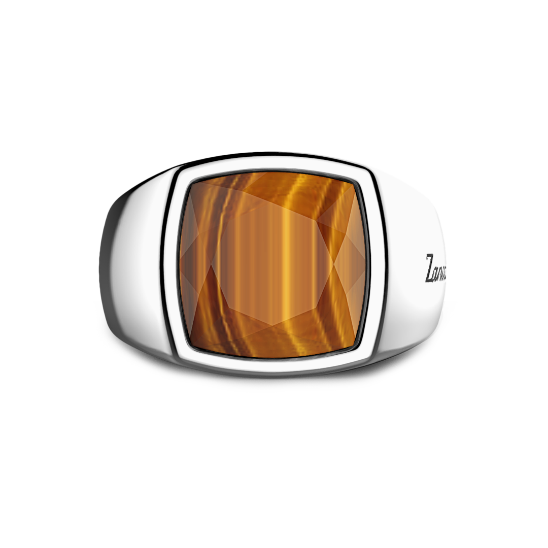 Silver Ring with Tiger's Eye Stone