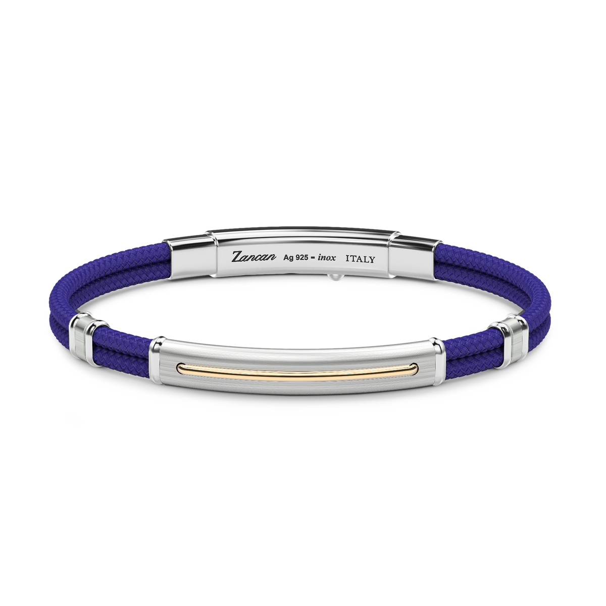 Blue Bracelet in Kevlar with Plate