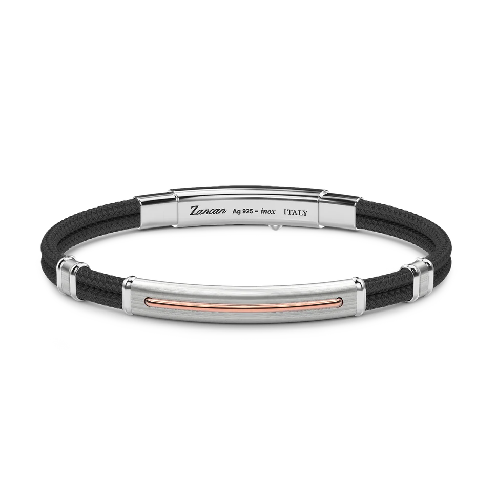 ZANCAN Black Bracelet in Kevlar with Plate