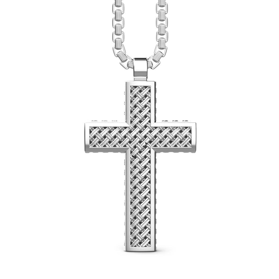 Silver Necklace with Cross Pendant