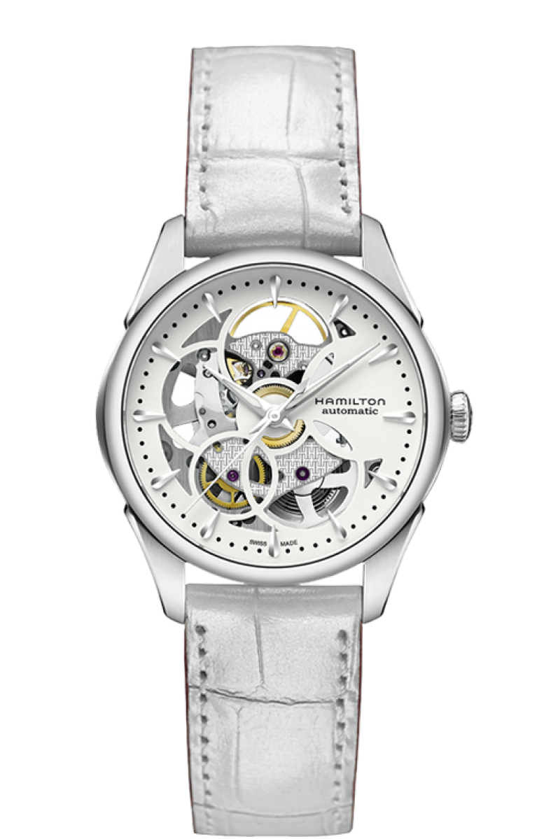 HAMILTON JAZZMASTER VIEWMATIC SKELETON LADY AUTO 36MM H32405811