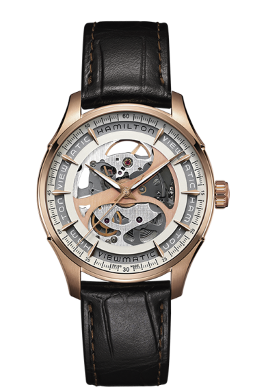 HAMILTON JAZZMASTER VIEWMATIC SKELETON GENT AUTO 40MM H42545551