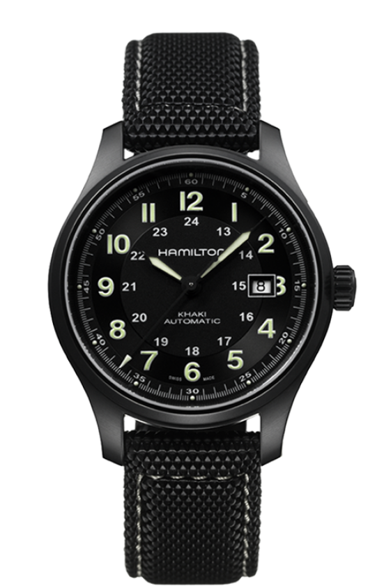 HAMILTON Khaki Field Titanium Auto H70575733 - Moments Watches & Jewelry