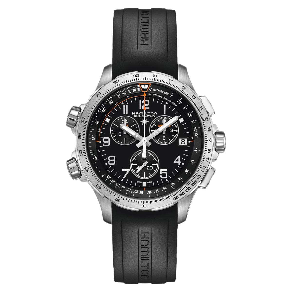 HAMILTON KHAKI AVIATION X-WIND GMT CHRONO QUARTZ