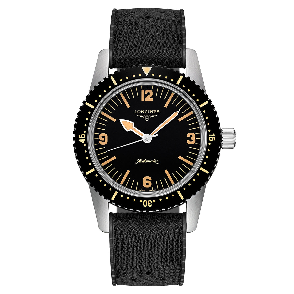 LONGINES SKIN DIVER 42MM AUTOMATIC WITH RUBBER STRAP L28224569