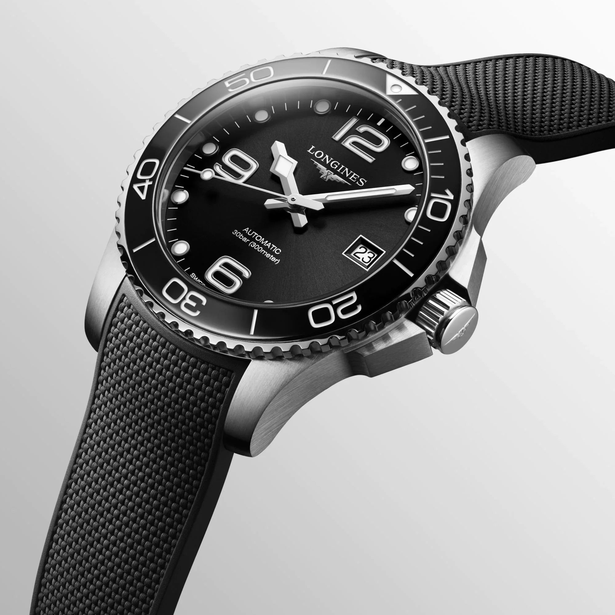 Longines hydroconquest clearance all black ceramic