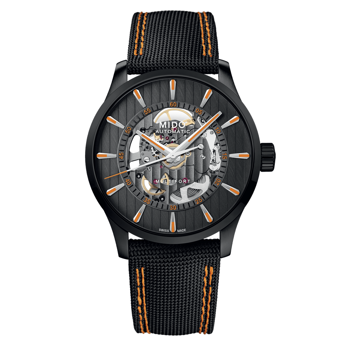 Mido Multifort Skeleton Vertigo M0384363705100