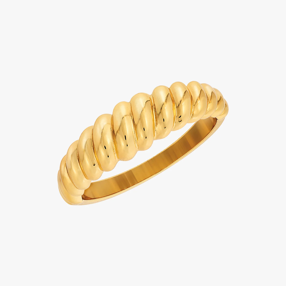 Miss Mimi small twist design Ring in Yellow