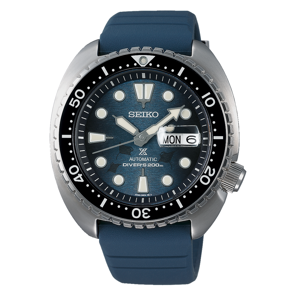 SEIKO PROSPEX "KING" TURTLE SAVE THE OCEAN AUTOMATIC DIVE WATCH SRPF77