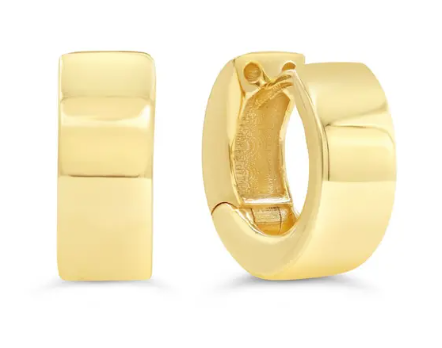 10K Yellow Gold Small Round Huggies - GBJ-S1871
