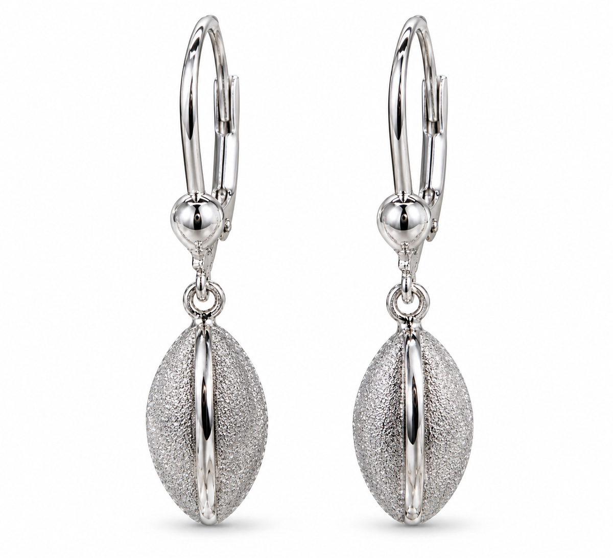 White Gold Drop Earrings GBJ -23-02