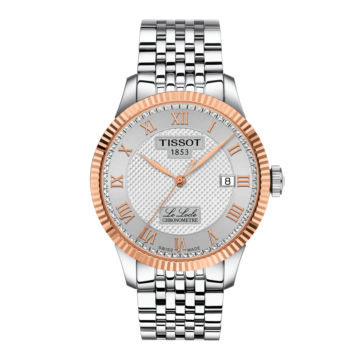 Tissot Le Locle COSC 39mm 18k Gold Bezel T9324084103300