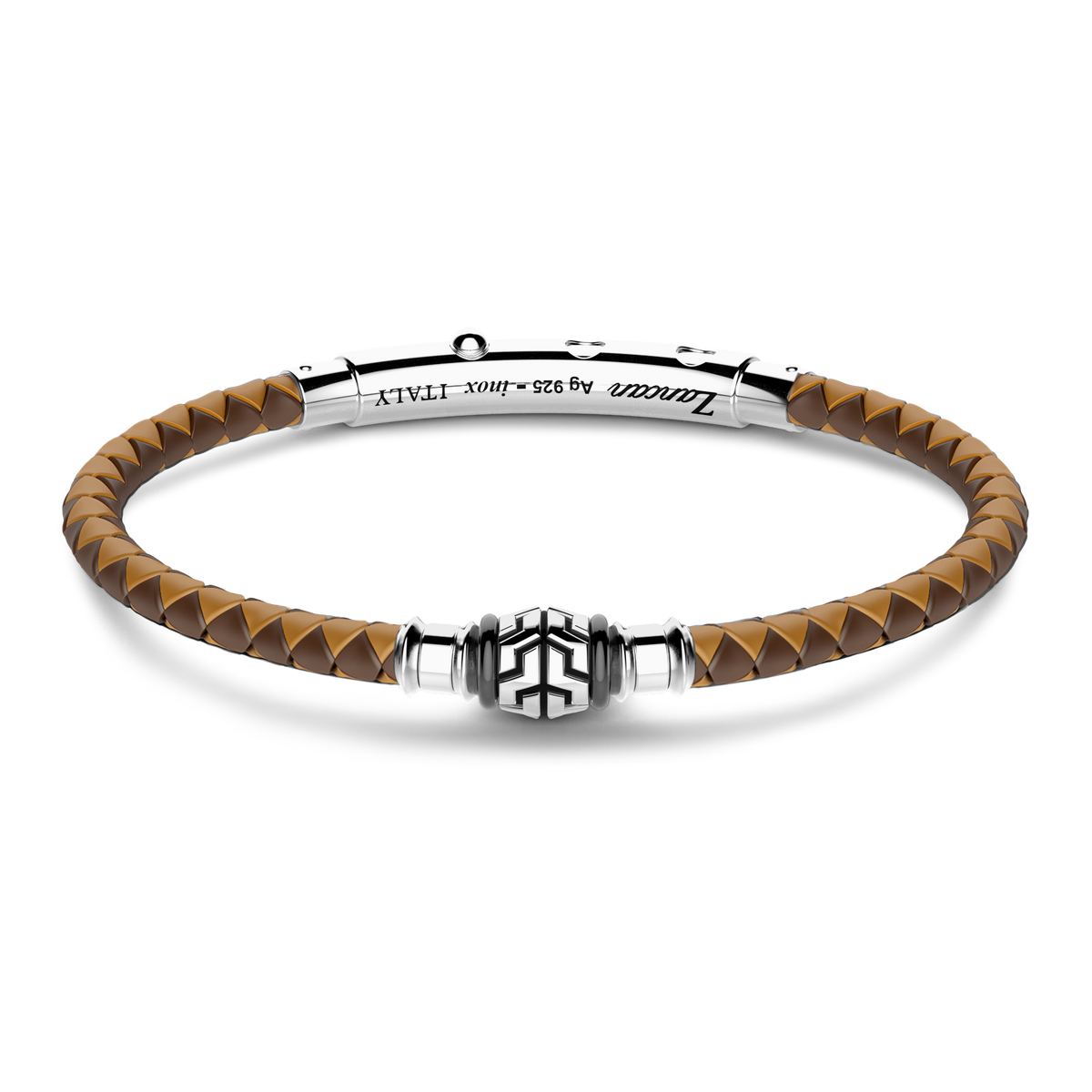 Light Brown Silicone Bracelet with Marble
