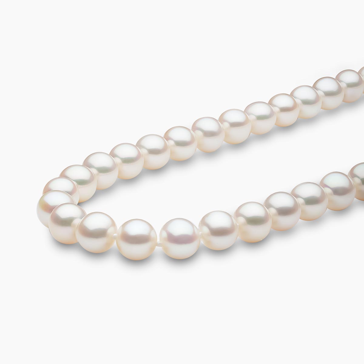 Classic 18K Gold Freshwater Pearl Necklace White Freshwater 7mm