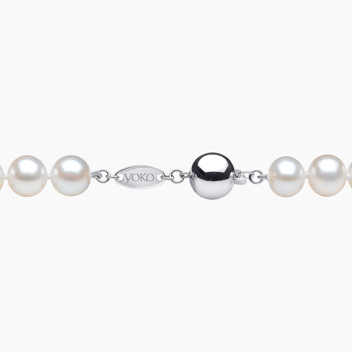 Classic 18K Gold Freshwater Pearl Necklace White Freshwater 8mm