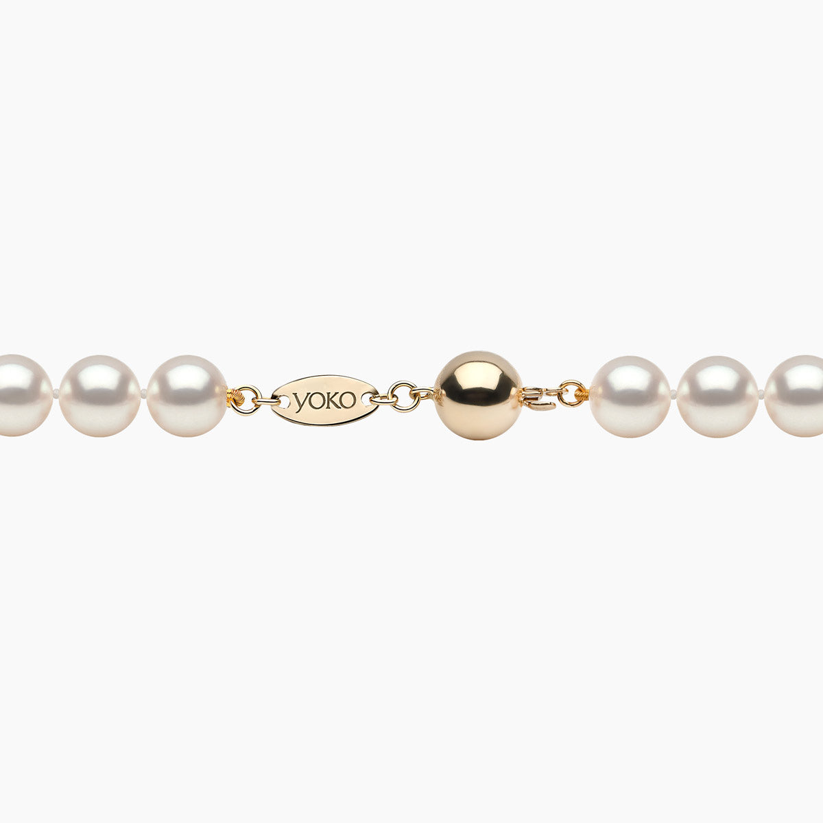Classic 18K Gold AA Akoya Pearl Necklace White Japanese Akoya 6mm