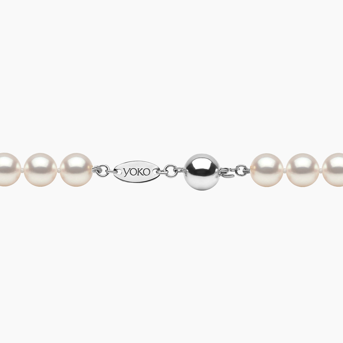 Classic 18K Gold AA Akoya Pearl Necklace White Japanese Akoya 7mm