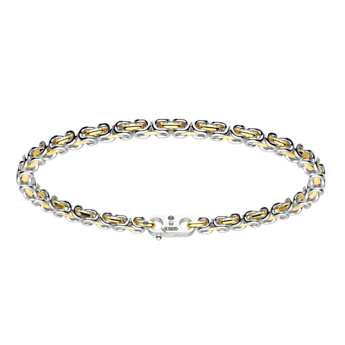 Silver and Gold Chain Bracelet