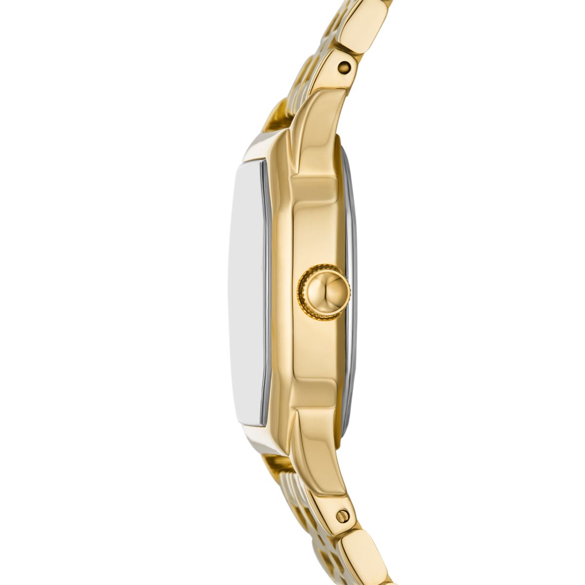 HARLOW THREE-HAND GOLD-TONE STAINLESS STEEL WATCH