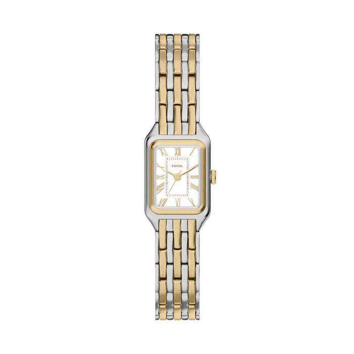 RAQUEL MINI THREE-HAND TWO-TONE STAINLESS STEEL WATCH
