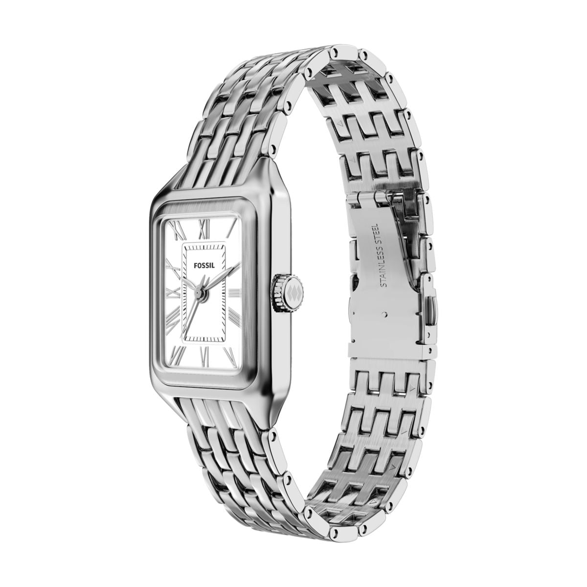RAQUEL MINI THREE-HAND STAINLESS STEEL WATCH