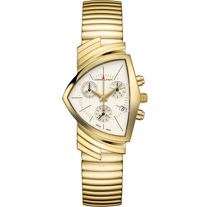 HAMILTON VENTURA CHR QTZ PVD SV FLEX H24422151