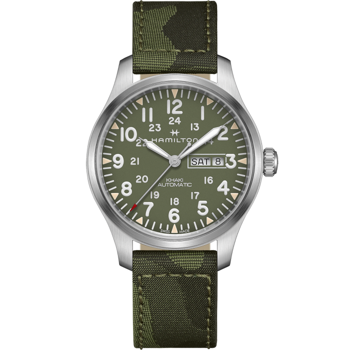 HAMILTON KHAKI FIELD DD AUT GN CAMO H70535061