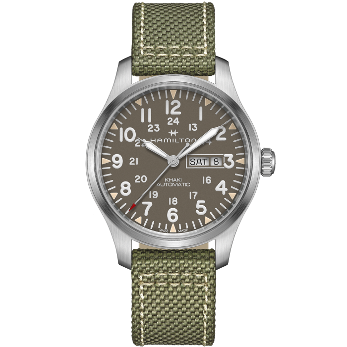HAMILTON KHAKI FIELD DD AUT GY GN NAT H70535081