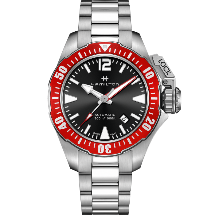 HAMILTON FROGMAN 42MM RD SS BR H77725135