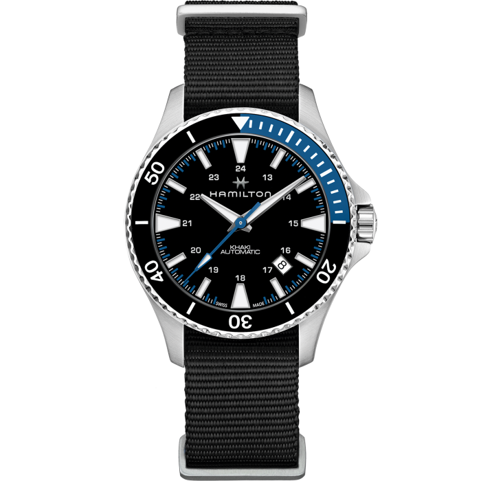 HAMILTON KHAKI NAVY SCUBA AUT BK BL N H82315931