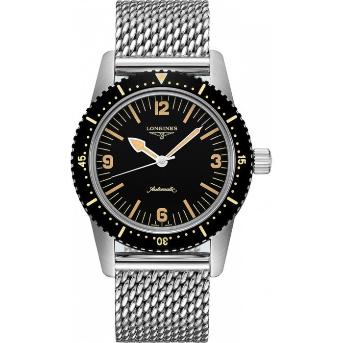 LONGINES SKIN DIVER 42MM AUTOMATIC WITH MILANESE BRACELET L28224566