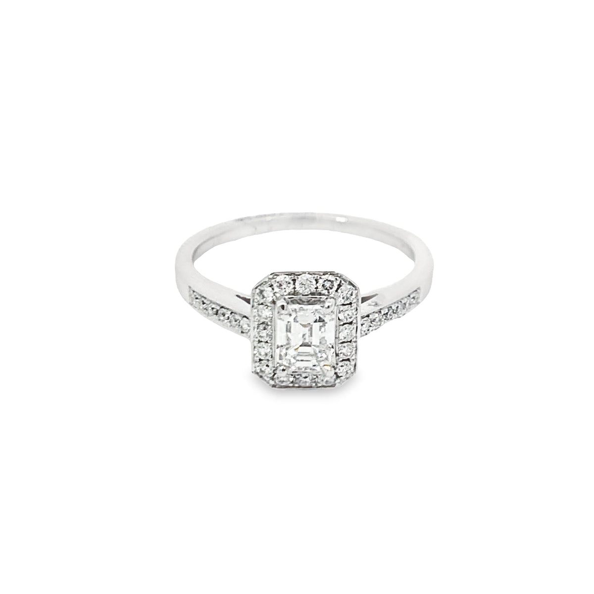 ENGAGEMENT RING 14KT DIAMOND WHITE GOLD GBJ-MC384A