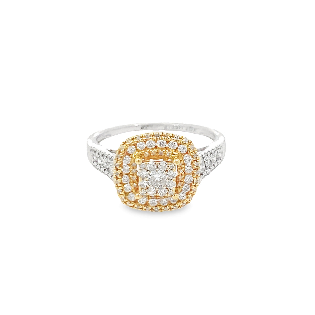 ENGAGEMENT RING 14KW GOLD WHITE DIAMOND GBJ-00114591