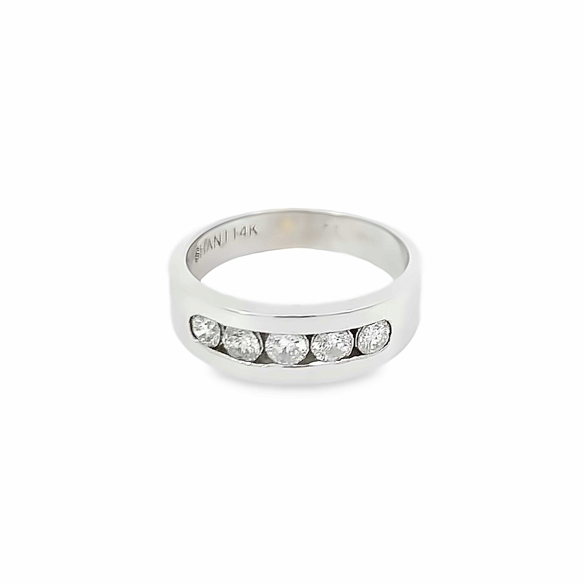 DIAMOND WEDDING BAND 14KW WHITE GOLD DIAMOND GBJ-RG00007