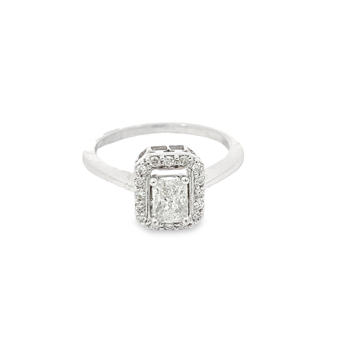 ENGAGEMENT RING 18KT DIAMOND WHITE GOLD GBJ-21150