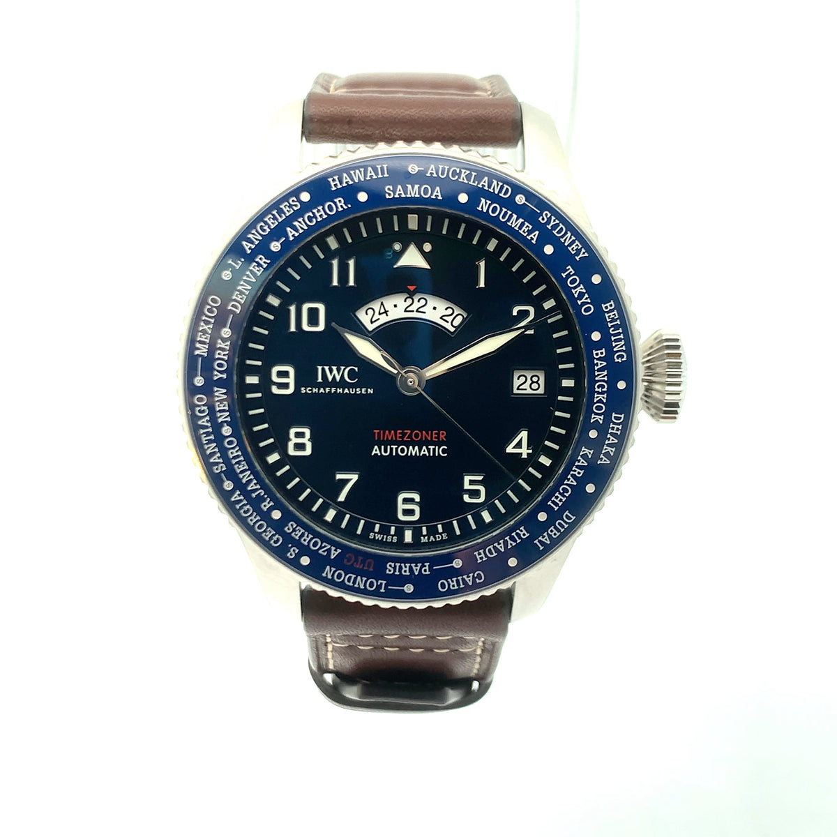 PRE-OWNED IWC PILOT TIMEZONER IW395503