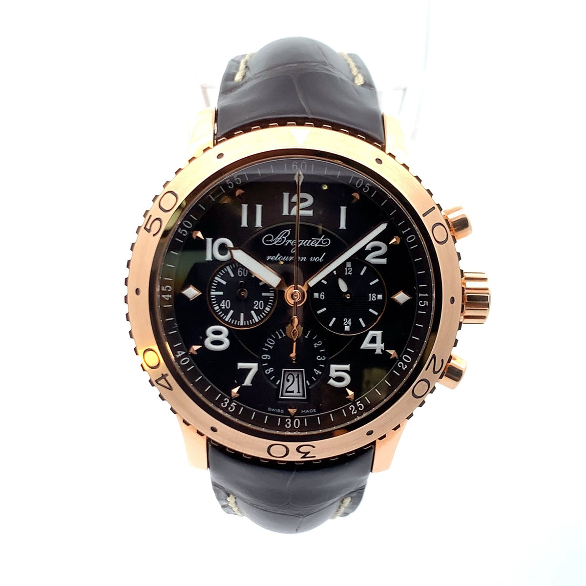 PRE-OWNED BREGUET TYPE XXI FLYBACK 3810BR 92924