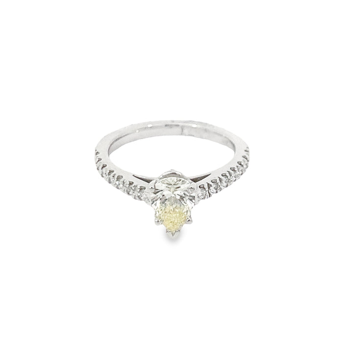 ENGAGEMENT RING 14KT DIAMOND WHITE GOLD GBJ-RG20956