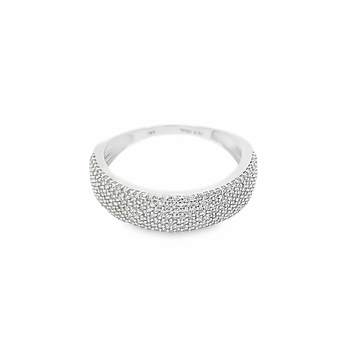 DIAMOND WEDDING BAND 14KW GOLD WHITE DIAMOND GBJ-029911