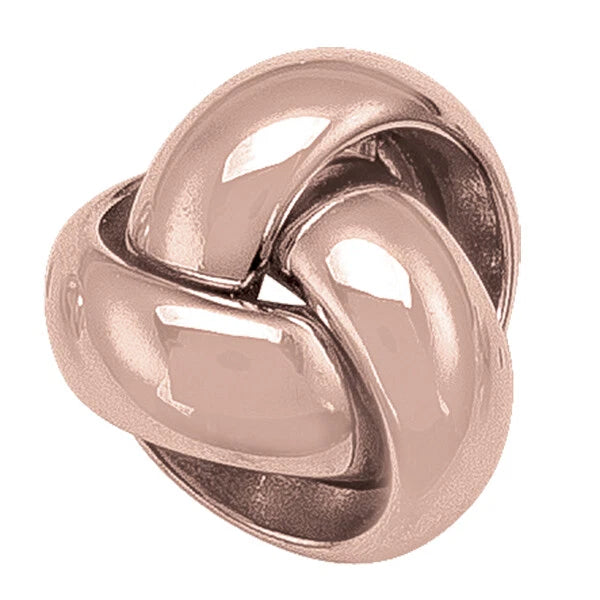 14K, Rose Gold Ball Knot Stud Earrings, 9mm Diameter, 2.0 grams, GBJ-TA89