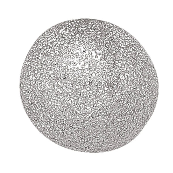 14K, White Gold Fancy Ball Stud Earrings, 8mm Diameter, GBJ-TA141