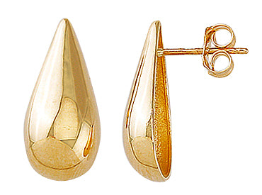 TECA319TEAR DROP STUD EARRING YG TEAR DROP STUD EARRING GBJ-TECA319