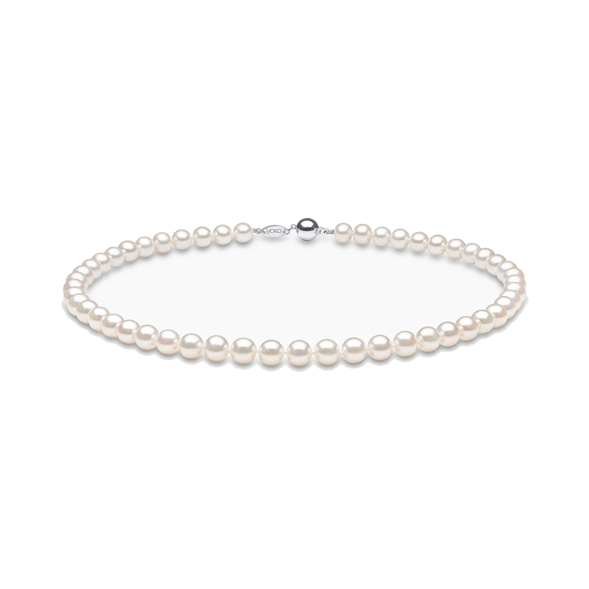 Classic 18K Gold Freshwater Pearl Necklace White Freshwater 8mm