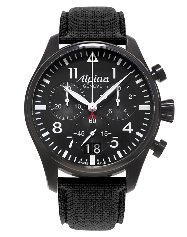 ALPINA STARTIMER PILOT BIG DATE CHRONOGRAPH 44MM
