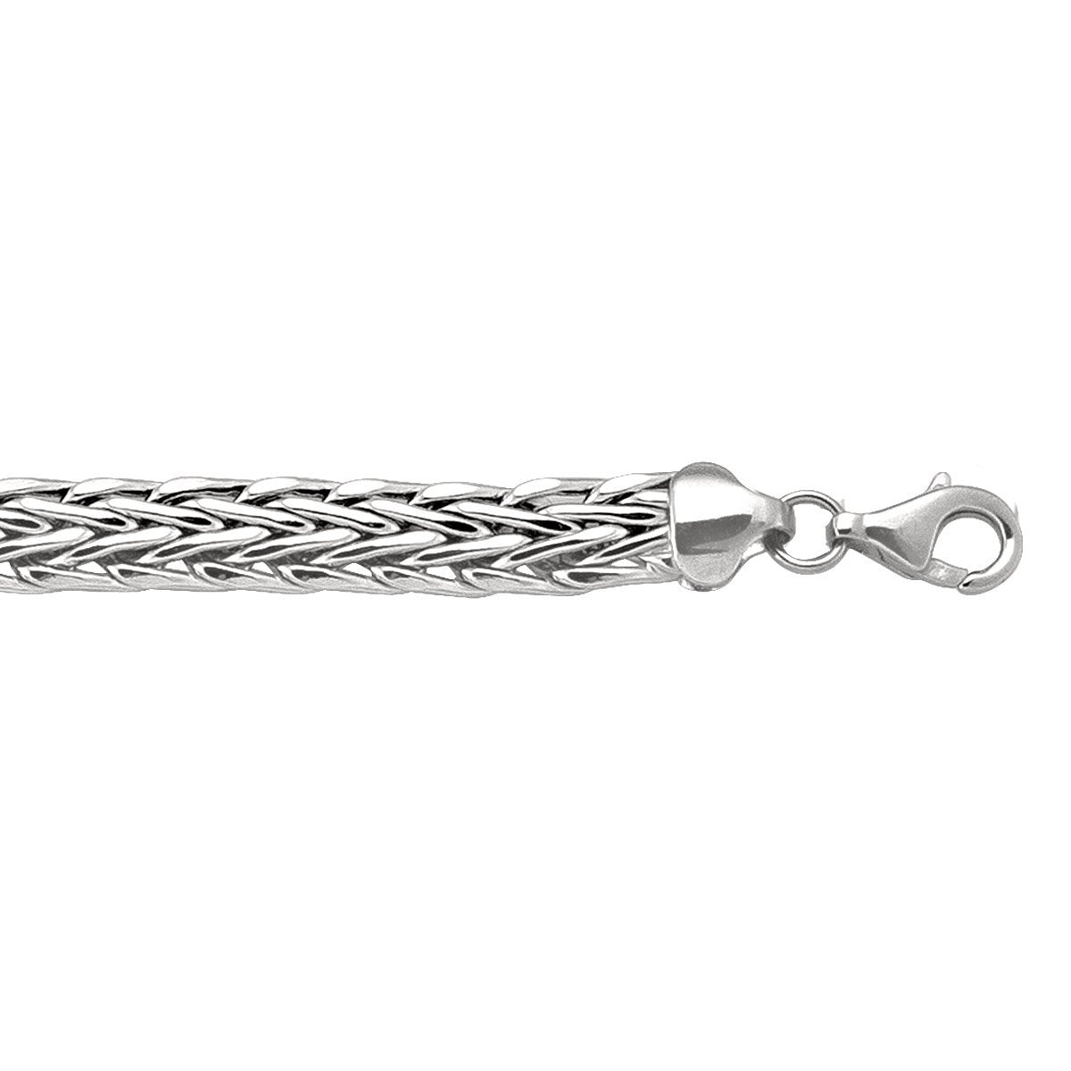 BRACELETS WHITE GOLD HOLLOW WEAVE LINK CHAIN