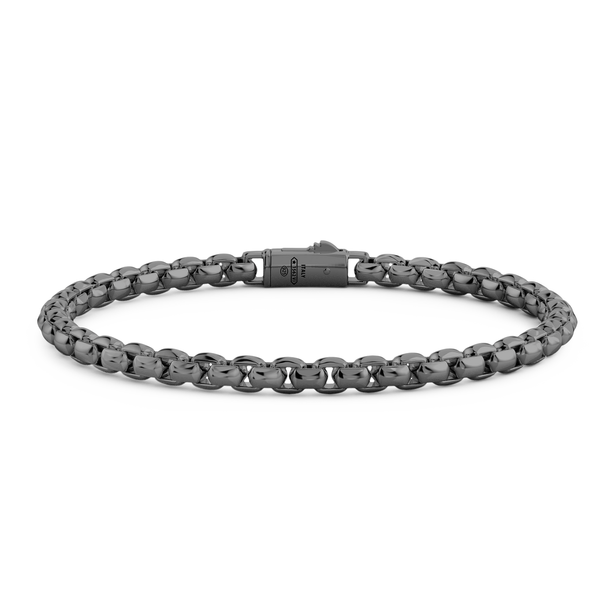 Black Silver link-only Bracelet