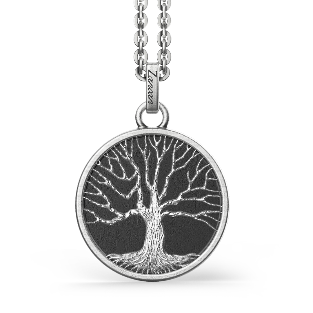 Silver Necklace with Tree of Life Pendant