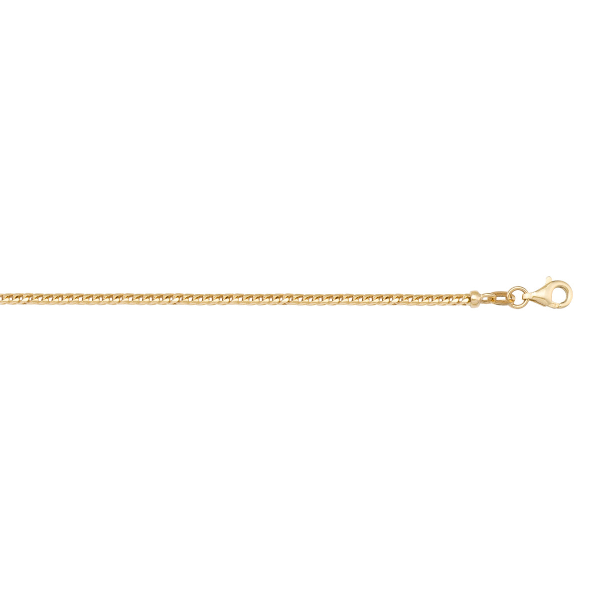 CHAINS YELLOW GOLD SOLID FRANCO LINK 