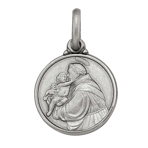 ST. ANTHONY MEDAL STERLING SILVER